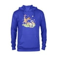thumbnail image 1 of Disney Bambi Thumper & Flower Pastel Spring Easter Butterfly - Pullover Hoodie for Adults - Customized-Navy, 1 of 5