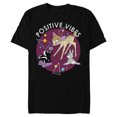 thumbnail image 1 of Disney Bambi Thumper and Flower Positive Vibes 90s - Short Sleeve Blended T-Shirt for Adults - Customized-Black, 1 of 5