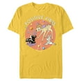 thumbnail image 1 of Disney Bambi Thumper and Flower Positive Vibes 90s - Short Sleeve Blended T-Shirt for Adults - Customized-Yellow, 1 of 5