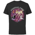 thumbnail image 1 of Disney Bambi Thumper and Flower Positive Vibes 90s - Short Sleeve Cotton T-Shirt for Adults - Customized-Black, 1 of 5