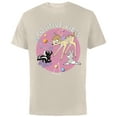 thumbnail image 1 of Disney Bambi Thumper and Flower Positive Vibes 90s - Short Sleeve Cotton T-Shirt for Adults - Customized-Natural, 1 of 5