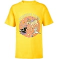 thumbnail image 1 of Disney Bambi Thumper and Flower Positive Vibes 90s - Short Sleeve T-Shirt for Kids - Customized-Yellow, 1 of 5
