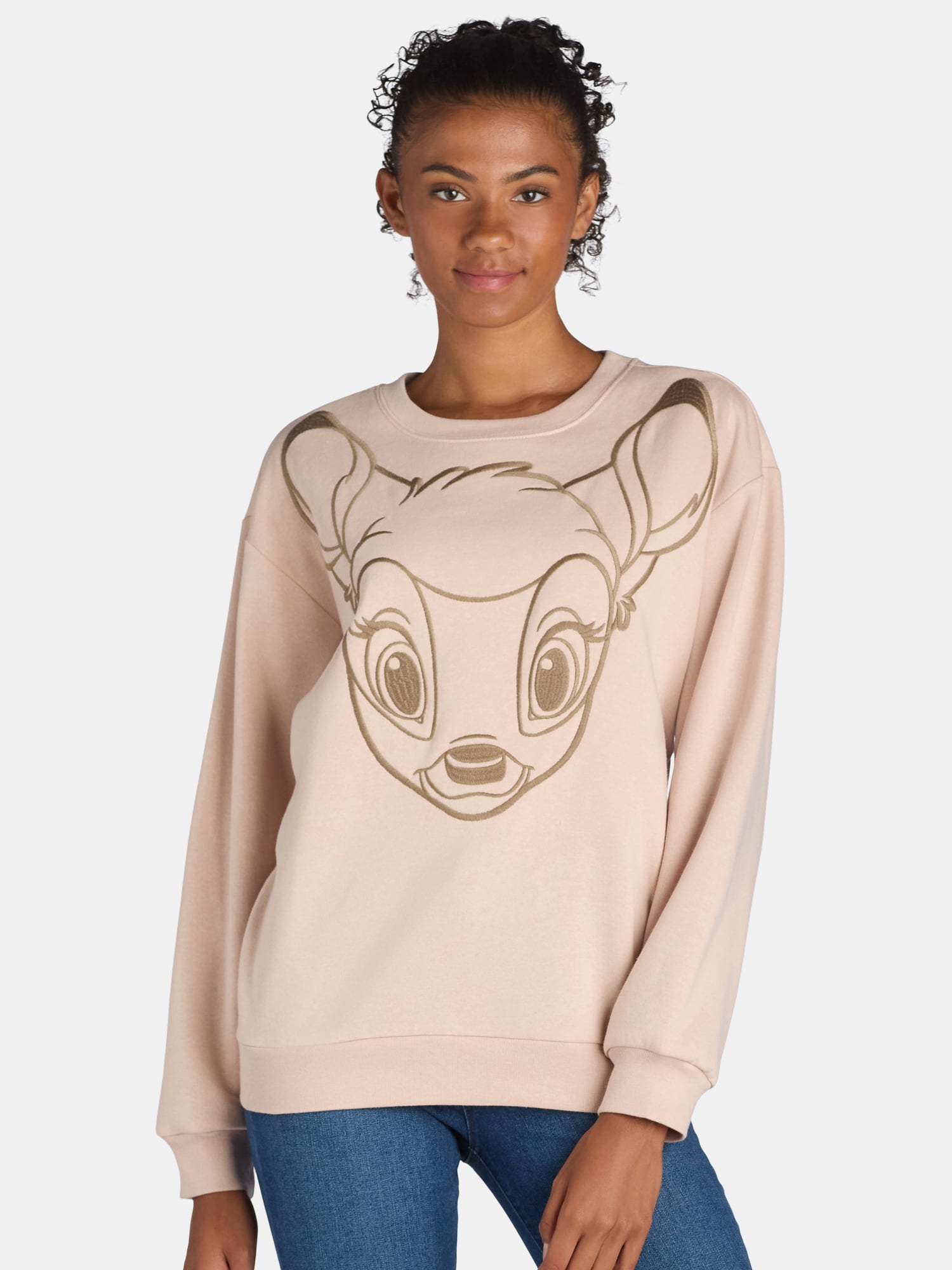 Disney Bambi Women's Graphic Sweatshirt, Sizes XXS-XXL