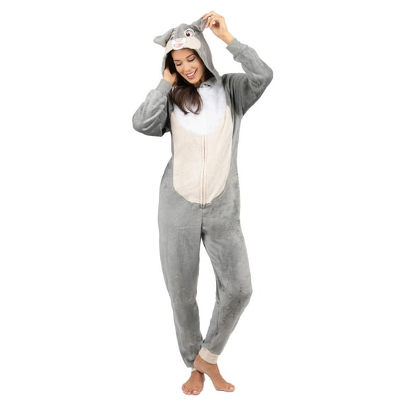 Disney Bambi Womens Onesie Pajama Costume Female, Thumper, Size: M