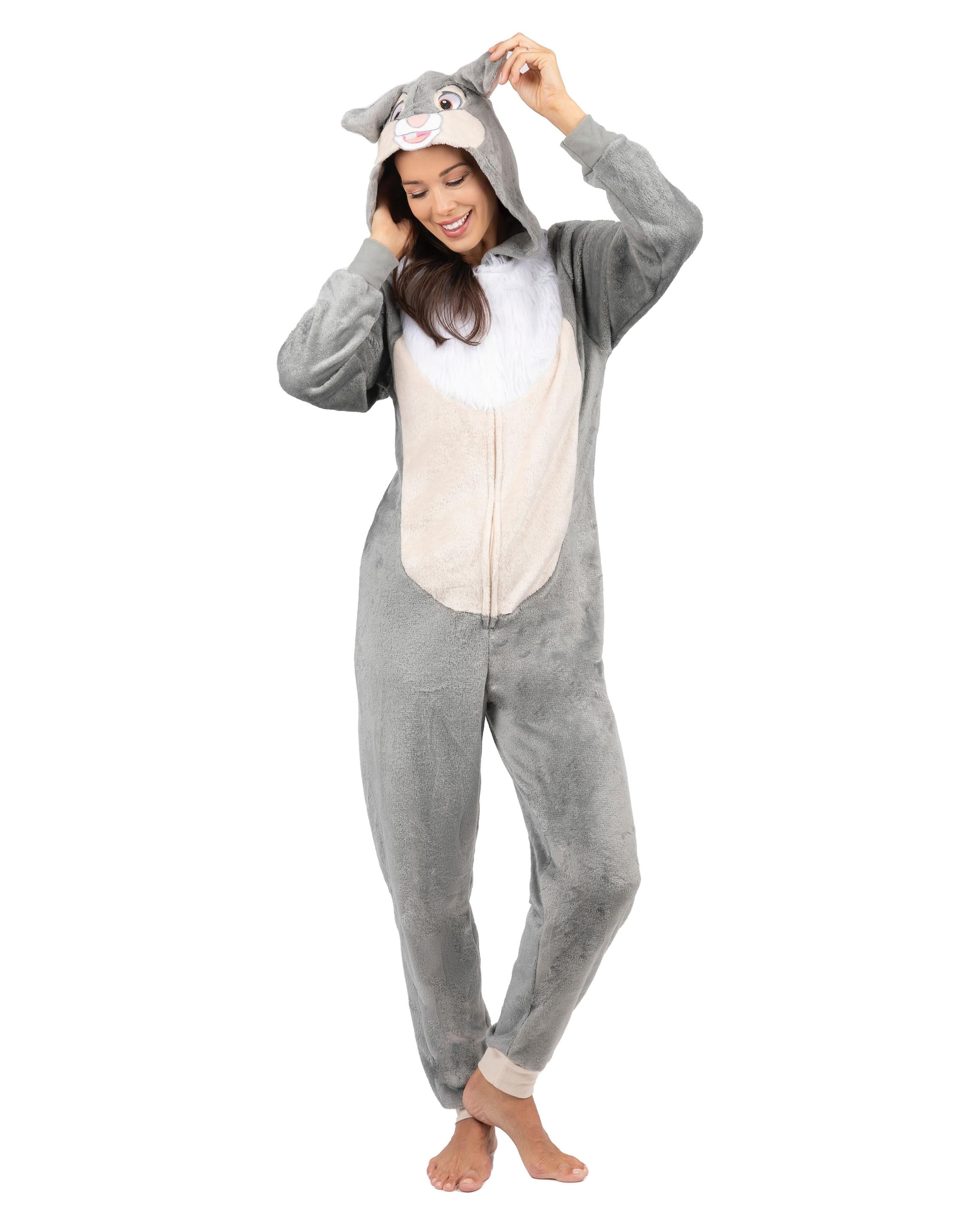 Disney Bambi Womens Onesie Pajama Costume Female, Thumper, Size: XL
