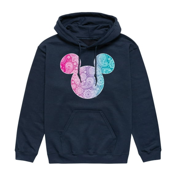 Disney - Bandana Pattern Mickey - Men's Fleece Pullover Hoodies