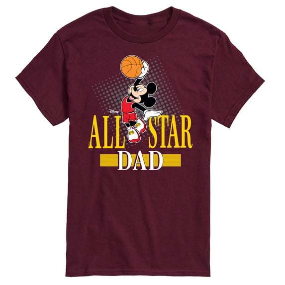 Disney - Basketball Mickey Mouse - All Star Dad - Father's Day Gift - Men's Short Sleeve Graphic T-Shirt