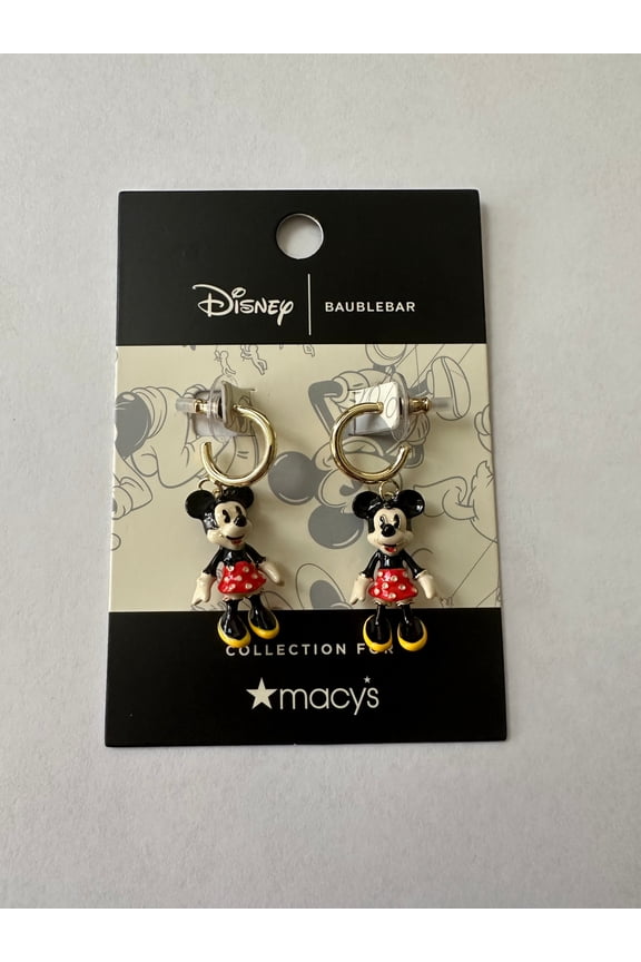 Baublebar for Macy's Minnie Huggie Earrings New with Card