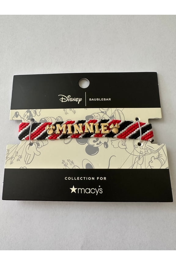 Baublebar for Macy's Minnie Woven Friendship Bracelet New with Card