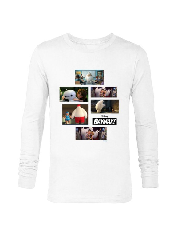 Baymax! Series Scenes Big Hero 6 - Long Sleeve T-Shirt for Men - Customized-White