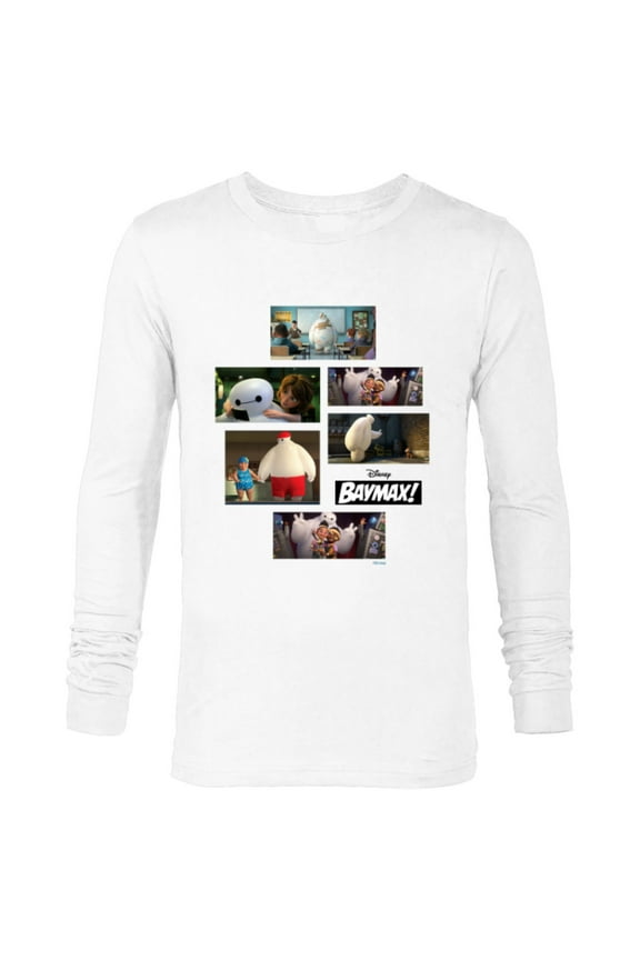Baymax! Series Scenes Big Hero 6 - Long Sleeve T-Shirt for Men - Customized-White