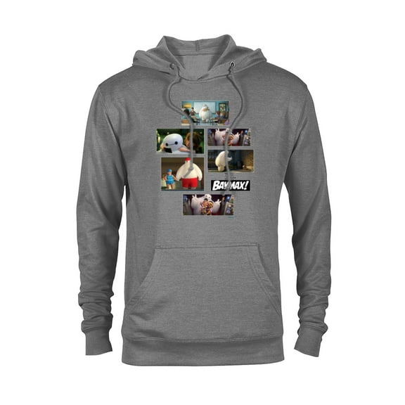 Disney Baymax! Series Scenes Big Hero 6 - Pullover Hoodie for Adults - Customized-Athletic Heather