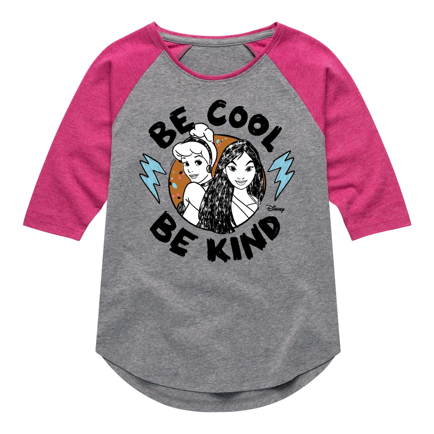 Be Nice Or Go Away Pink Peacock Full Sleeves Girls T-shirt main image 1