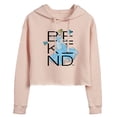 thumbnail image 1 of Disney - Be Kind  - Juniors Cropped Pullover Hoodie, 1 of 4