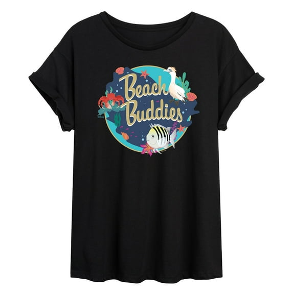 Disney - Beach Buddies - Juniors Ideal Flowy Muscle T-Shirt