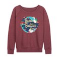 thumbnail image 1 of Disney - Beach Buddies - Women's Lightweight French Terry Long Sleeve Shirt, 1 of 5