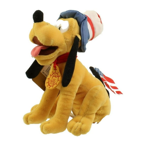Disney Bean Bag Plush - 4th OF JULY PLUTO (Mickey Mouse) (9 inch)