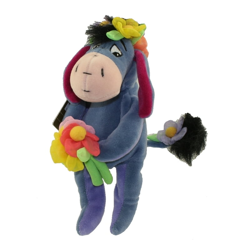 Disney Bean Bag Plush - FLOWER POWER EEYORE (Winnie the Pooh