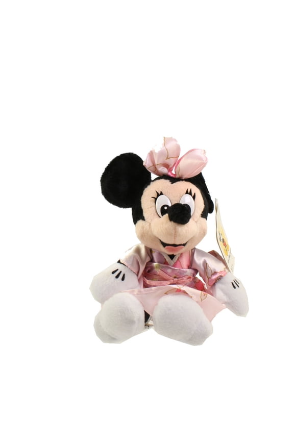 Disney Bean Bag Plush - JAPANESE MINNIE with PINK KIMONO (Mickey Mouse) (9 inch)