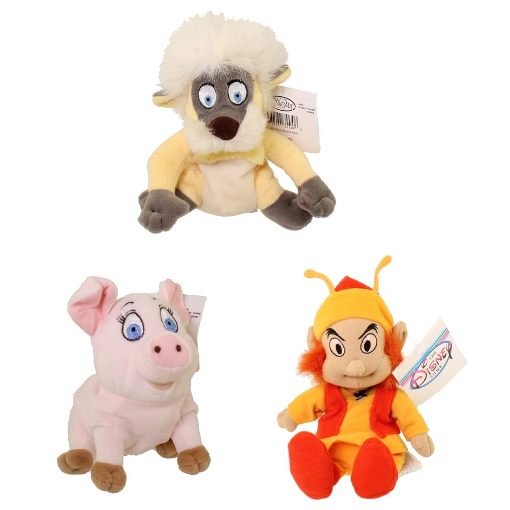 Disney Bean Bag Plush - SET OF 3 The Black Cauldron (FAIR FOLK,HEN WEN,GURGI)