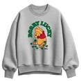 thumbnail image 1 of Disney - Beary Lucky - Ladies Oversized Fleece Crew Sweatshirt, 1 of 3