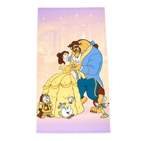 Disney Beauty And The Beast Belle Microfiber Towels and Handcloths, Multicolor