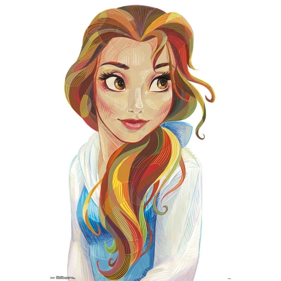 Disney Beauty And The Beast - Belle - Stylized Wall Poster, 22.375" x 34"