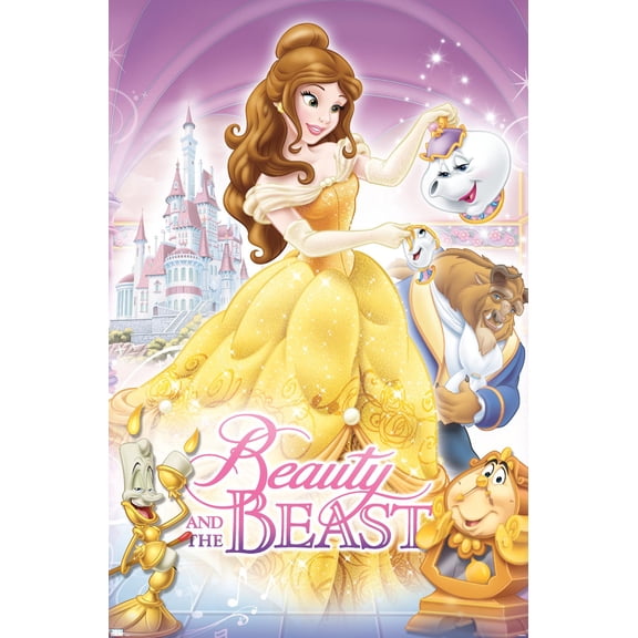 Disney Beauty And The Beast - Cover Wall Poster, 22.375" x 34"