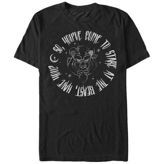 Disney Beauty And The Beast Ignore Me Black T-Shirt-XXXX-Large