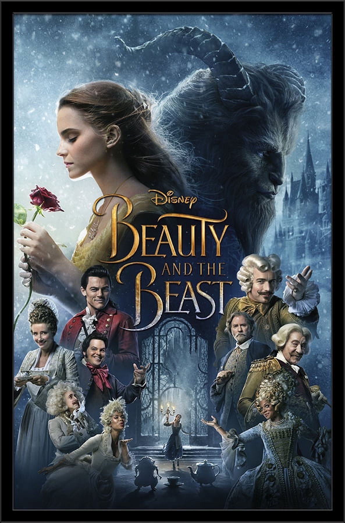 Disney Beauty And The Beast - One Sheet Wall Poster, 22.375" x 34", Framed