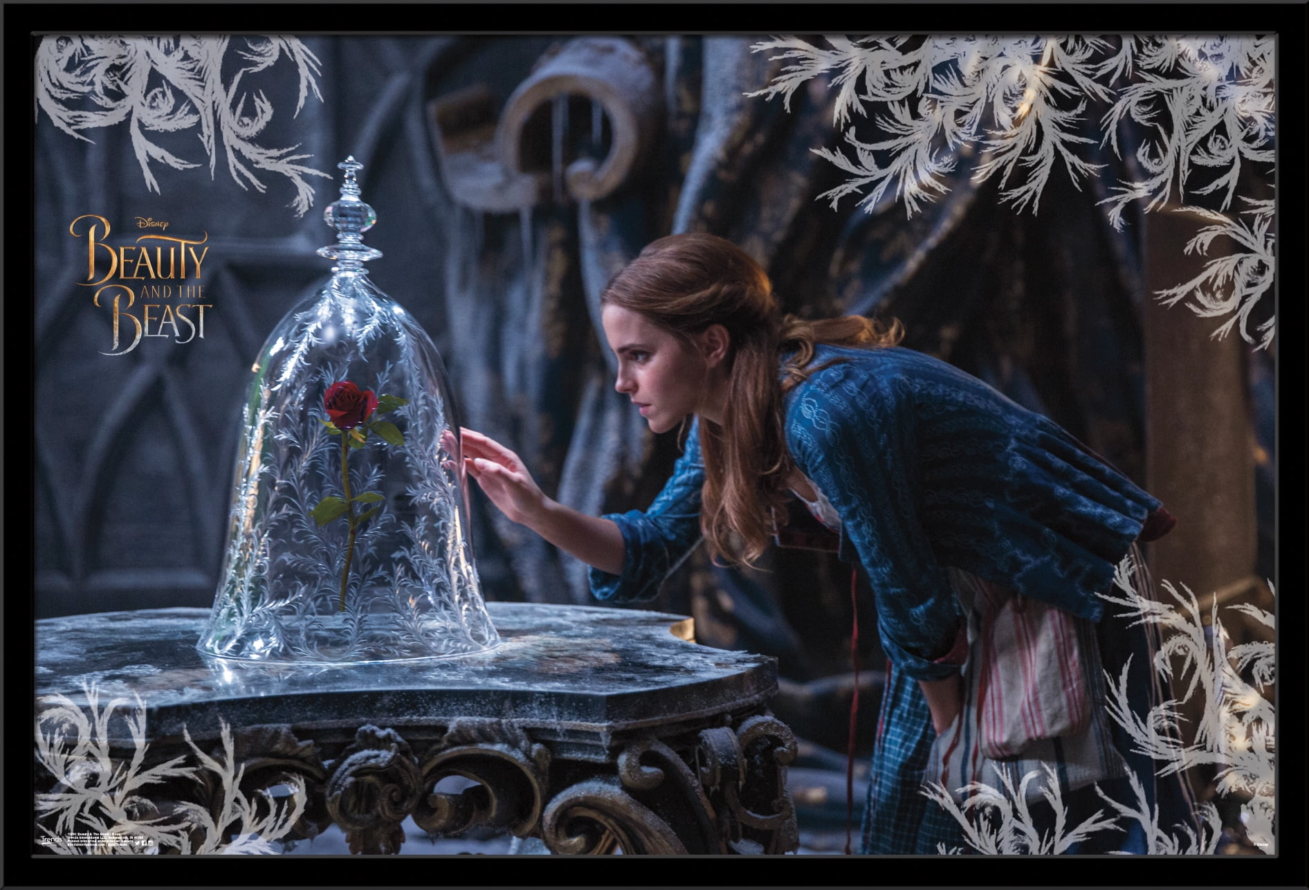 Disney Beauty And The Beast - Rose Wall Poster, 22.375" x 34", Framed