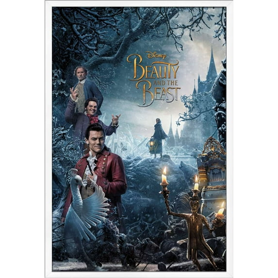 Disney Beauty And The Beast - Triptych 1 Wall Poster, 22.375" x 34", Framed