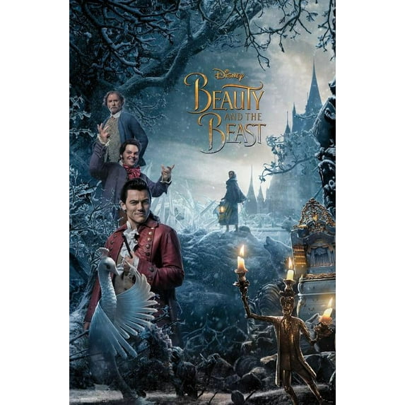 Disney Beauty And The Beast - Triptych 1 Wall Poster, 22.375" x 34"