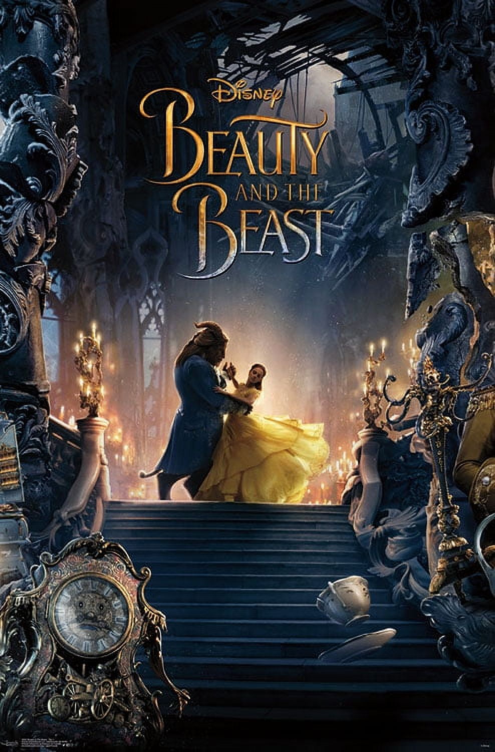 Disney Beauty And The Beast - Triptych 2 Wall Poster, 22.375