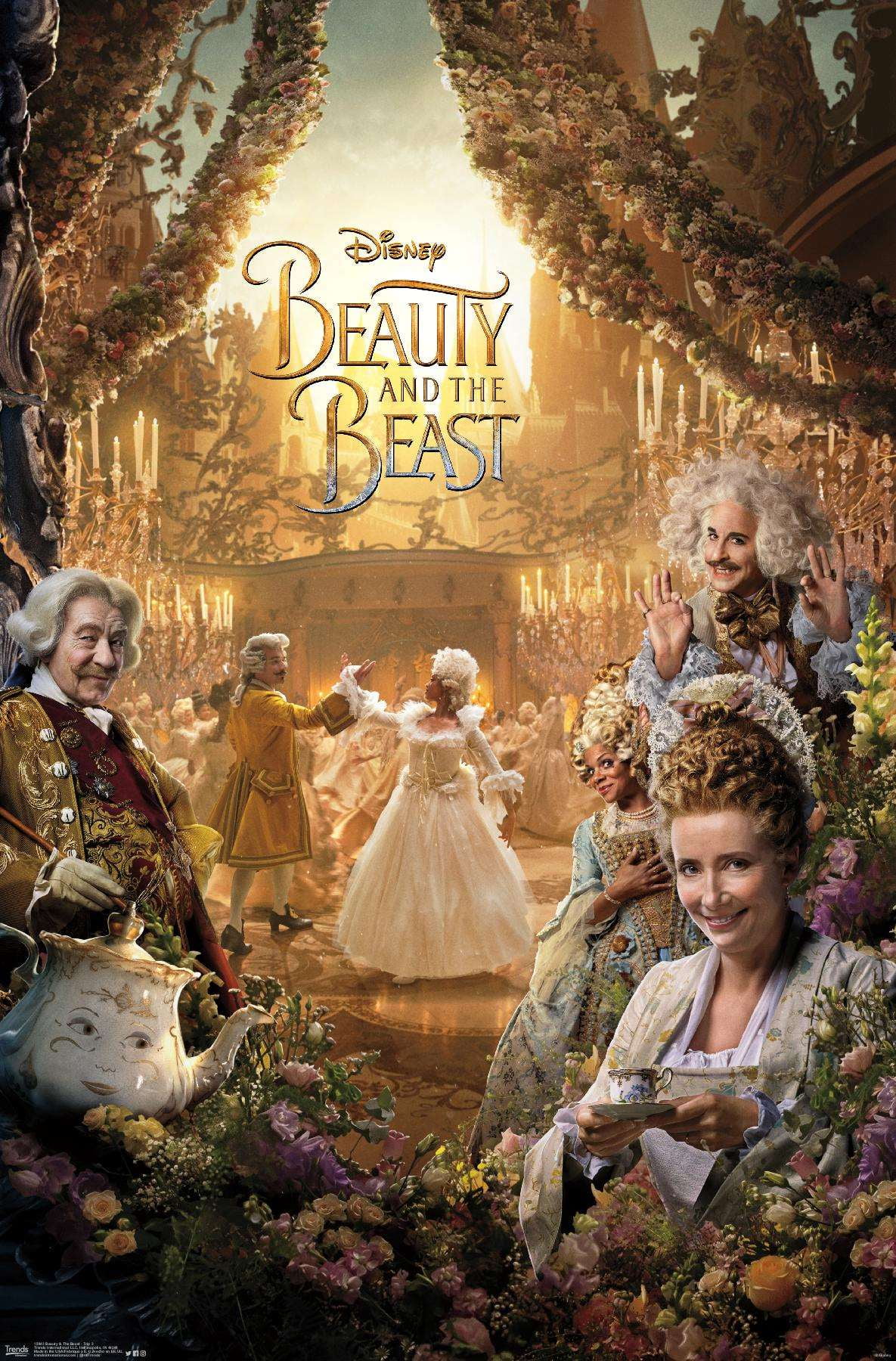 Disney's Beauty and the Beast ポスター　額付き Amazon.com: Trends International Disney Beauty And The Beast