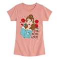 thumbnail image 1 of Disney Beauty & The Beast - 100% Book Worm - Toddler & Youth Girls Short Sleeve Graphic T-Shirt, 1 of 5