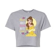 thumbnail image 1 of Disney Beauty & The Beast - Belle - Never Judge A Book By Its' Cover - Juniors Cropped Cotton Blend T-Shirt, 1 of 5