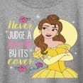 thumbnail image 1 of Disney Beauty & The Beast - Belle - Never Judge A Book By Its' Cover - Women's Short Sleeve Graphic T-Shirt, 1 of 4
