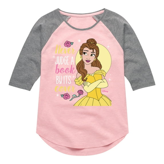 Disney Beauty & The Beast - Belle - Toddler & Youth Girls Raglan Graphic T-Shirt