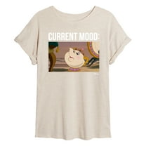 Disney Beauty & The Beast - Mrs. Potts - Current Mood - Women's Oversized T-Shirt