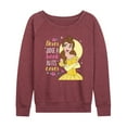 thumbnail image 1 of Disney Beauty & The Beast - Never Judge A Book By Its' Cover - Women's Lightweight French Terry Long Sleeve Shirt, 1 of 5