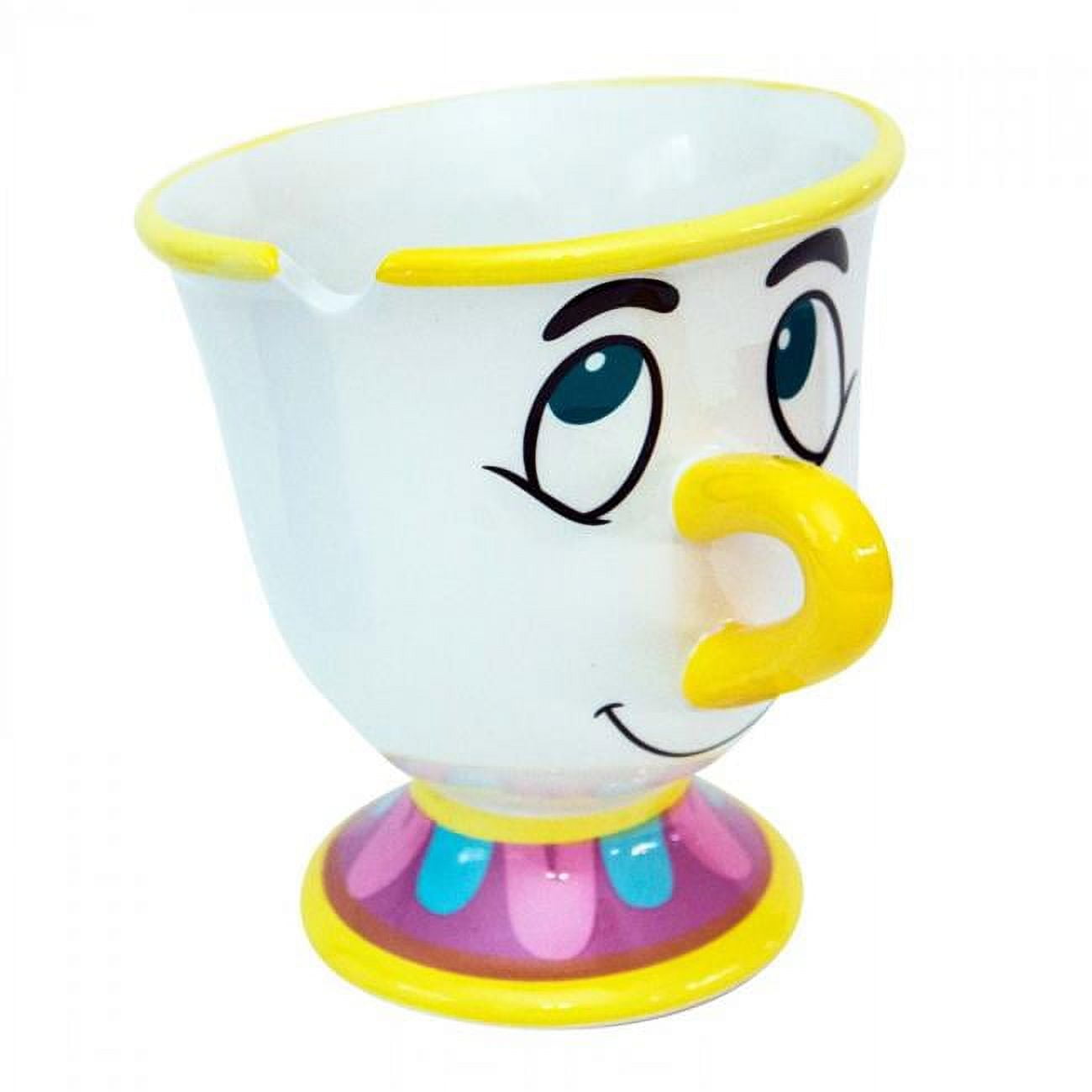 Disney Chip Mug Beauty and the Beast Coffee Mugs with Gold Foil 8 Ounces 