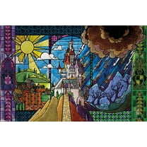 Disney Beauty and the Beast (1991) - Enchanted Castle Art Wall Poster, 22.375" x 34"