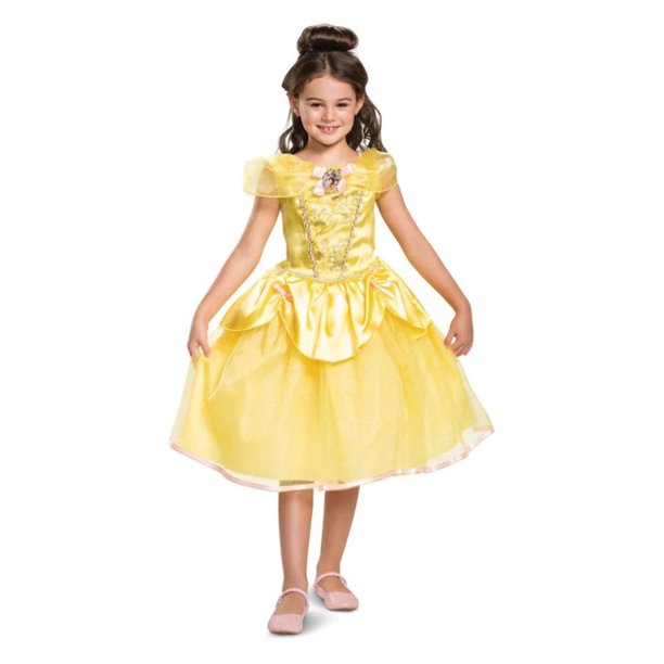 Disney Beauty and the Beast Belle Deluxe Costume Child Yellow - Walmart.com