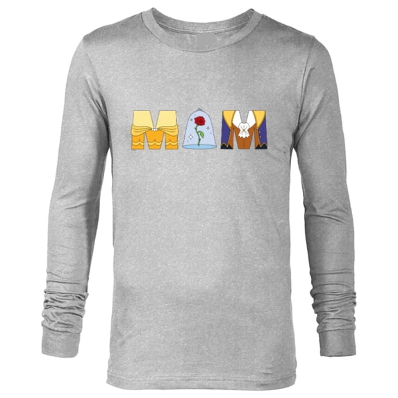 Disney Beauty and the Beast Belle Mother’s Day Birthday Mom - Long Sleeve T-Shirt for Men - Customized-Athletic Heather