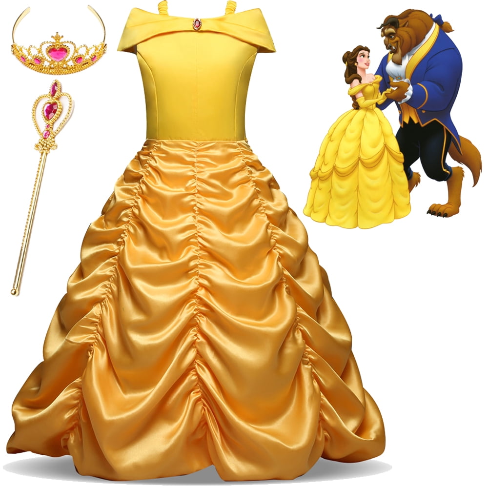 disney-beauty-and-the-beast-belle-princess-dress-for-girls-cosplay