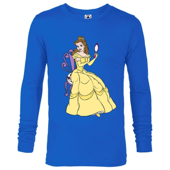 Disney Beauty and the Beast Belle T-Shirt - Long Sleeve T-Shirt for Men - Customized-Royal
