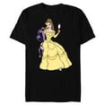 thumbnail image 1 of Disney Beauty and the Beast Belle T-Shirt- Short Sleeve Blended T-Shirt for Adults - Customized-Black Snow Heather, 1 of 5