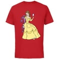 thumbnail image 1 of Disney Beauty and the Beast Belle T-Shirt - Short Sleeve Cotton T-Shirt for Adults - Customized-Red, 1 of 5