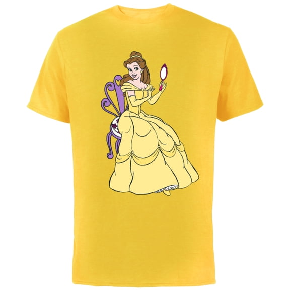 Disney Beauty and the Beast Belle T-Shirt - Short Sleeve Cotton T-Shirt for Adults - Customized-Sunflower